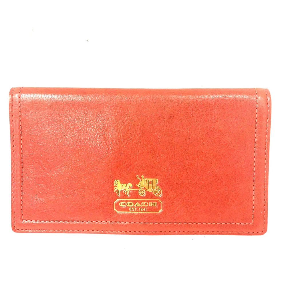 Coach Check Book Case and Wallet